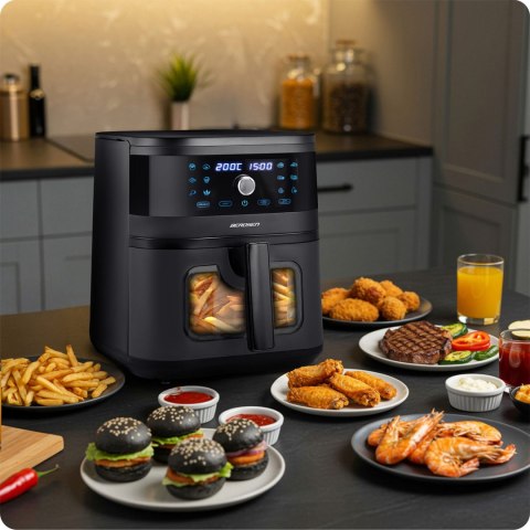 Frytkownica beztłuszczowa Air fryer Berdsen BD-661 czarna Frytkownica beztłuszczowa Air fryer Berdsen BD-661 czarna
