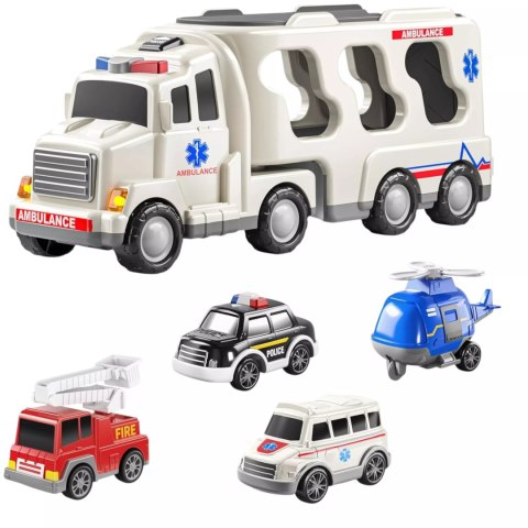 Zestaw laweta autka ambulans straż tir policja dźwięk światło SX600-21A Zestaw laweta autka ambulans straż tir policja dźwięk światło SX600-21A