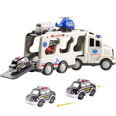 Zestaw laweta autka ambulans straż tir policja dźwięk światło SX600-21A Zestaw laweta autka ambulans straż tir policja dźwięk światło SX600-21A