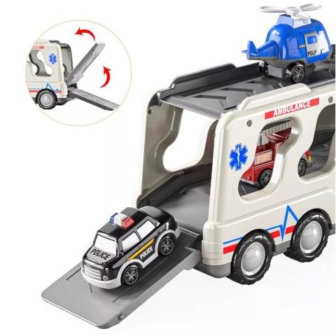Zestaw laweta autka ambulans straż tir policja dźwięk światło SX600-21A Zestaw laweta autka ambulans straż tir policja dźwięk światło SX600-21A