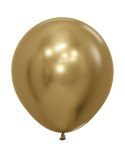 Balony lateksowe Sempertex, Reflex Gold, 45cm, 25 szt.