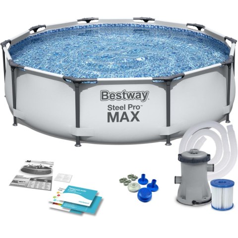 Basen ogrodowy stelażowy 305 x 76 cm 9w1 Bestway 56408 Basen ogrodowy stelażowy 305 x 76 cm 9w1 Bestway 56408
