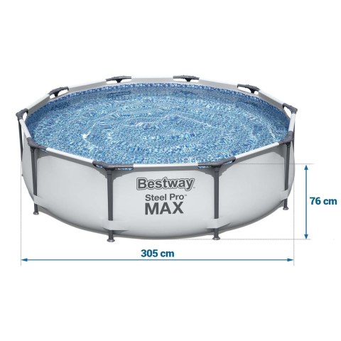 Basen ogrodowy stelażowy 305 x 76 cm 9w1 Bestway 56408 Basen ogrodowy stelażowy 305 x 76 cm 9w1 Bestway 56408