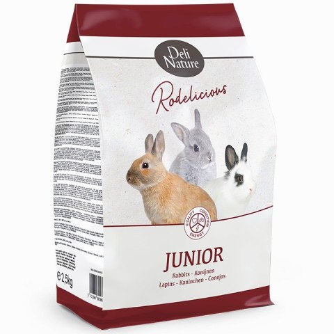 Deli Nature Rodelicious Junior Rabbits - mieszanka dla młodych królików 2,5kg Deli Nature Rodelicious Junior Rabbits - mieszanka dla młodych królików 2,5kg