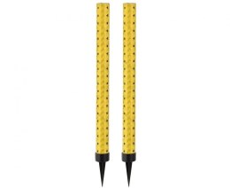 Fontanny tortowe ZOF, Złoto-srebrne, 18 cm, 2 szt.