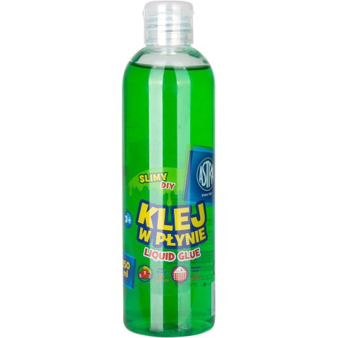Klej w płynie transparentny ASTRA 250ml zielony 401119006 Klej w płynie transparentny ASTRA 250ml zielony 401119006