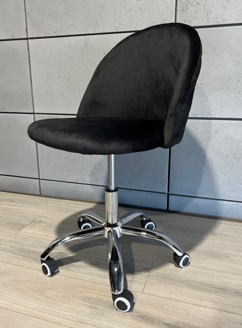 Krzesło obrotowe GLORIA OFFICE BLACK VELVET Krzesło obrotowe GLORIA OFFICE BLACK VELVET