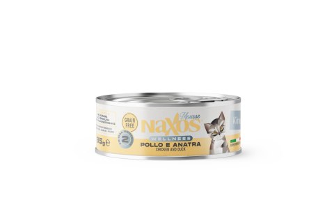 NAXOS CAT Puszka dla kociąt smaku kurczaka i kaczki 85g Naxos