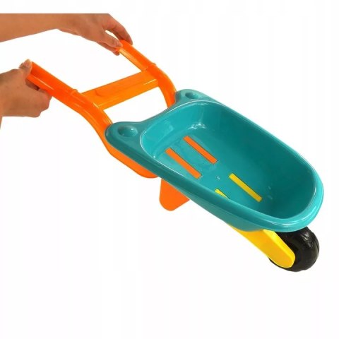 Taczka zestaw do piasku konewka foremki 8077A Taczka zestaw do piasku konewka foremki 8077A