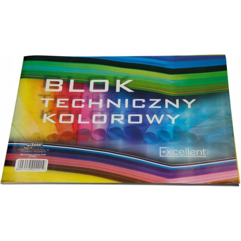 Blok techniczny A4 20k kolorowy EXCELLENT POLIGRAF Blok techniczny A4 20k kolorowy EXCELLENT POLIGRAF
