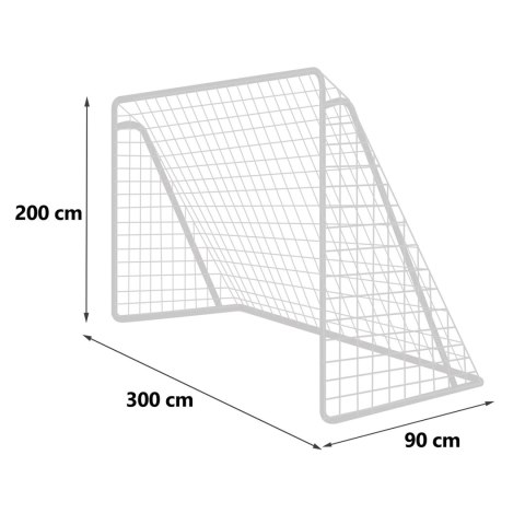 Bramka do piłki nożnej 300 x 200 x 90 cm NS-496 Bramka do piłki nożnej 300 x 200 x 90 cm NS-496