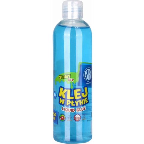 Klej w płynie transparentny ASTRA 250ml niebieski 401119009 Klej w płynie transparentny ASTRA 250ml niebieski 401119009