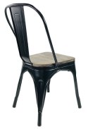 Krzesło metalowe loft CORSICA NERO OAK II GATUNEK