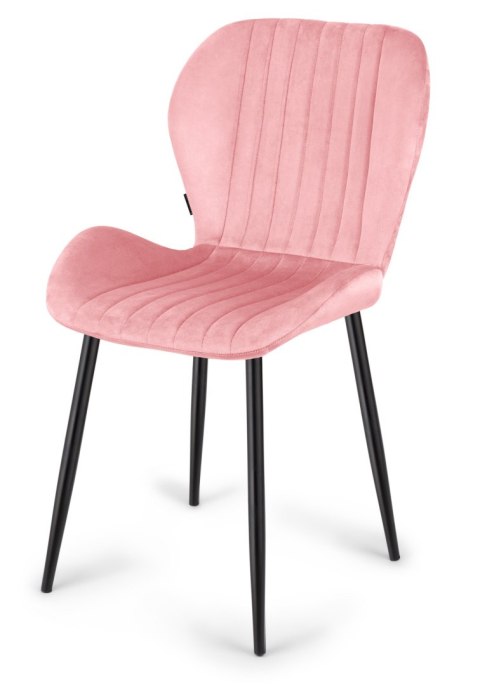 Krzesło tapicerowane MONTI VELVET PINK Krzesło tapicerowane MONTI VELVET PINK
