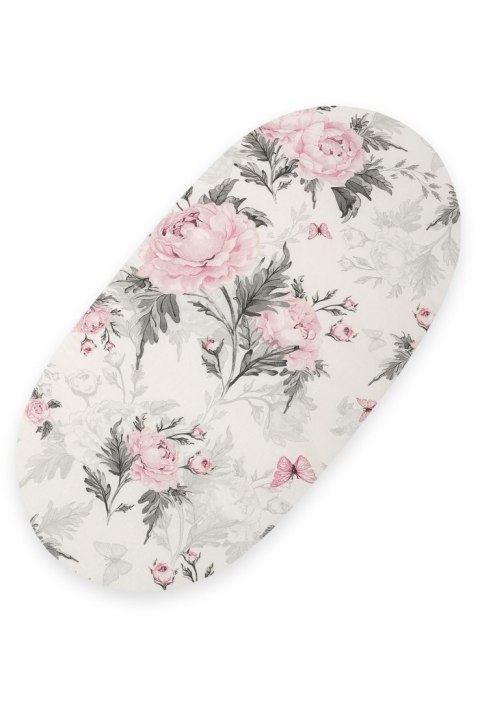 Prześcieradło bawełniane do kosza Mojżesza Boho wózka gondoli 75x35 cm - Romantic peonies Prześcieradło bawełniane do kosza Mojżesza Boho wózka gondoli 75x35 cm - Romantic peonies