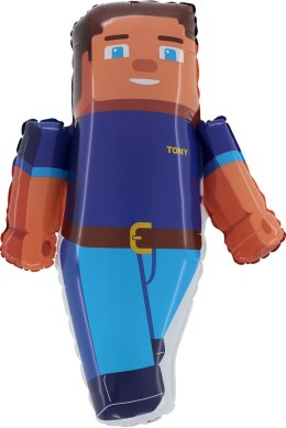 Balon foliowy Grabo Tony Steve Minecraft, 50x76 cm