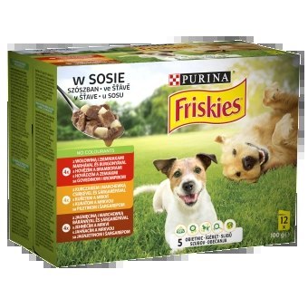 FRISKIES Vitafit Adult Karma dla psów w sosie 12x100g FRISKIES Vitafit Adult Karma dla psów w sosie 12x100g