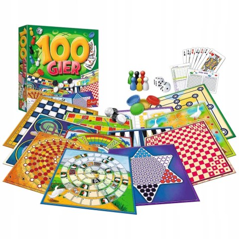 Gra planszowa 100 Gier Trefl 02117 Gra planszowa 100 Gier Trefl 02117