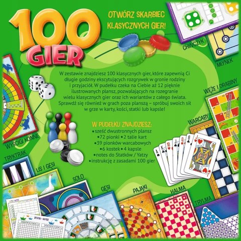 Gra planszowa 100 Gier Trefl 02117 Gra planszowa 100 Gier Trefl 02117