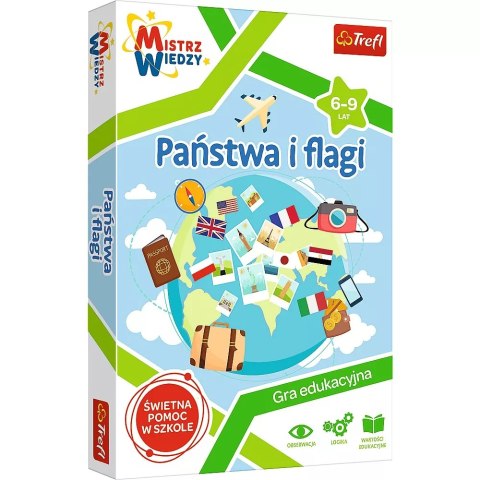 Gra planszowa Państwa i flagi Trefl 01953 Gra planszowa Państwa i flagi Trefl 01953