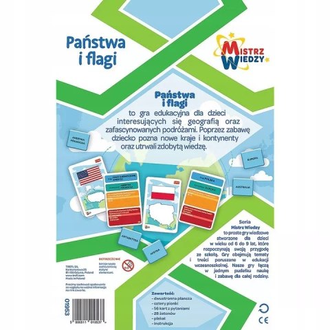 Gra planszowa Państwa i flagi Trefl 01953 Gra planszowa Państwa i flagi Trefl 01953
