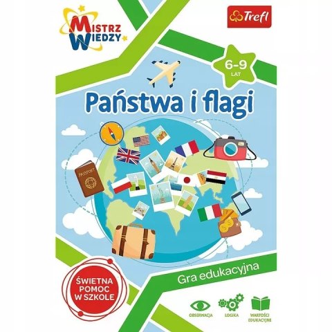 Gra planszowa Państwa i flagi Trefl 01953 Gra planszowa Państwa i flagi Trefl 01953