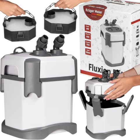Kruger Meier Fluxion Elite 800 PRO - filtr zewnętrzny do akwarium 50 - 120 litrów Kruger Meier Fluxion Elite 800 PRO - filtr zewnętrzny do akwarium 50 - 120 litrów