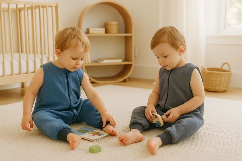 Muślinowy śpiworek dla dzieci z nogawkami L 9-24 mcy letni TOG 1.0 - antracyt Muślinowy śpiworek dla dzieci z nogawkami L 9-24 mcy letni TOG 1.0 - antracyt