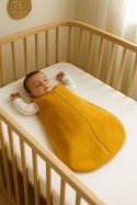 Muślinowy śpiworek dla dzieci zaokrąglony BABY 6-12 mcy TOG 1.0 - musztardowy