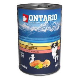 ONTARIO konserwa dla psów z Rybami i olejem z Łososia 400g (214-2022)