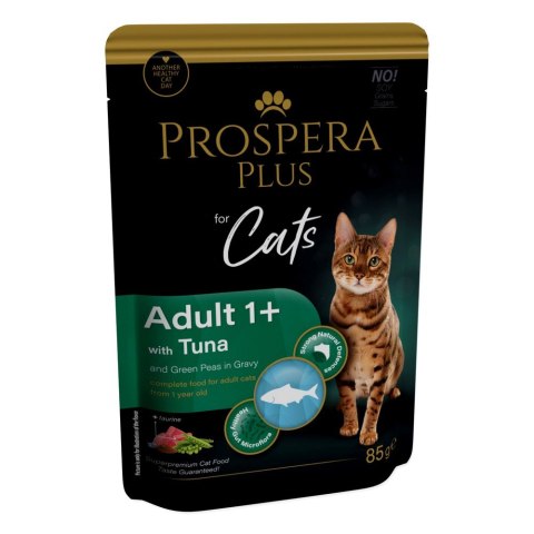 PROSPERA Plus Saszetka Adult 1+, Tuńczyk, Groszek 85g (1513-10102) PROSPERA Plus Saszetka Adult 1+, Tuńczyk, Groszek 85g (1513-10102)