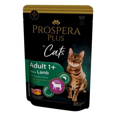 PROSPERA Plus Saszetka dla dorosłych 1+, jagnięcina, dynia 85g (1513-10105) PROSPERA Plus Saszetka dla dorosłych 1+, jagnięcina, dynia 85g (1513-10105)