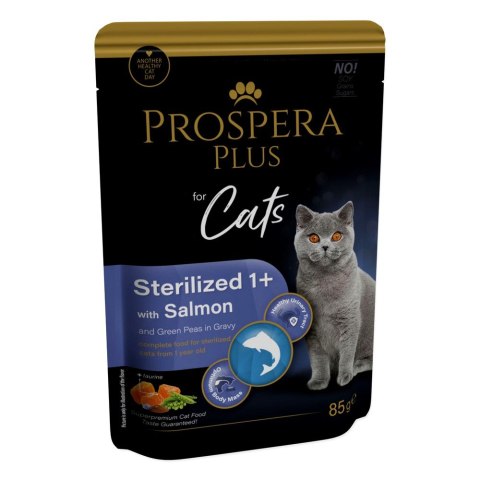 PROSPERA Plus Saszetka sterylizowany 1+, łosoś, groszek 85g (1513-10106) PROSPERA Plus Saszetka sterylizowany 1+, łosoś, groszek 85g (1513-10106)