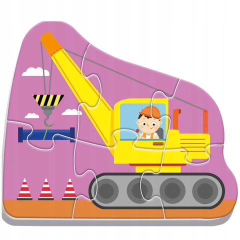 Puzzle Baby pojazdy na budowie Trefl 36072 Puzzle Baby pojazdy na budowie Trefl 36072