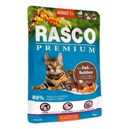 RASCO Premium kaczka z szaklakiem fileciki w sosie 85g saszetka dla kota (1703-13172)