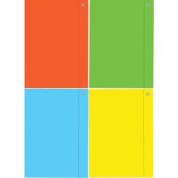 Teczka A5+ z gumką FLUO mix kol (10szt.) INTERDRUK