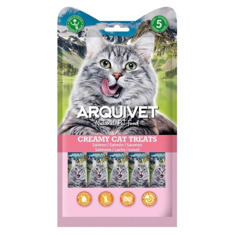 ARQUIVET Kremowa przekąska z łososiem i kurczakiem 5X14 g Arquivet