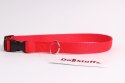 DogStuffs Obroża z plastikową klamrą 25mm/34-60cm czerwona