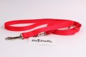 DogStuffs Smycz Regulowana - Czerwona 15mm/220cm