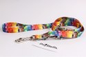 DogStuffs Smycz Regulowana - Piksele 20mm/220cm