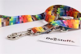 DogStuffs Smycz Regulowana - Piksele 25mm/220cm