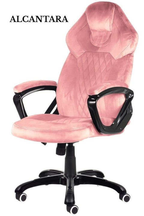 Fotel obrotowy do biurka SPIDER PINK ALCANTARA Fotel obrotowy do biurka SPIDER PINK ALCANTARA
