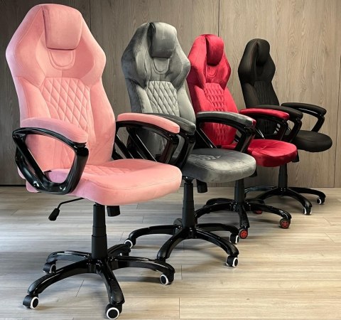 Fotel obrotowy do biurka SPIDER PINK ALCANTARA Fotel obrotowy do biurka SPIDER PINK ALCANTARA