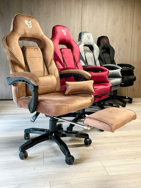 Fotel obrotowy do biurka TITAN BROWN ALCANTARA PRO Fotel obrotowy do biurka TITAN BROWN ALCANTARA PRO