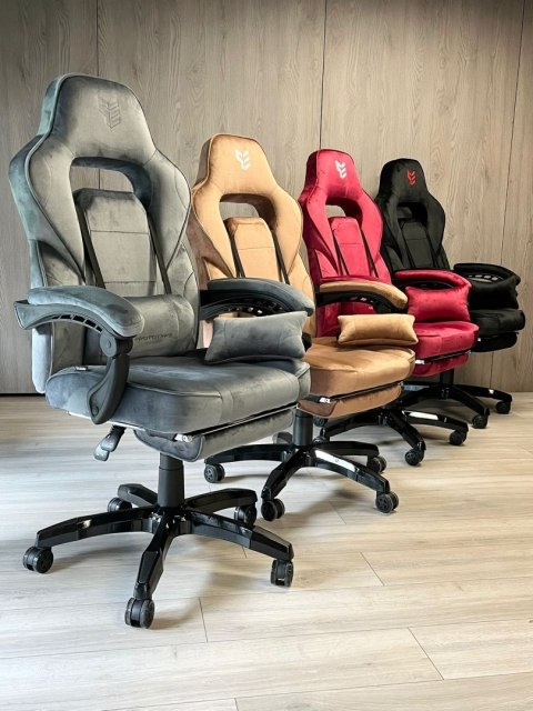 Fotel obrotowy do biurka TITAN GREY ALCANTARA PRO Fotel obrotowy do biurka TITAN GREY ALCANTARA PRO