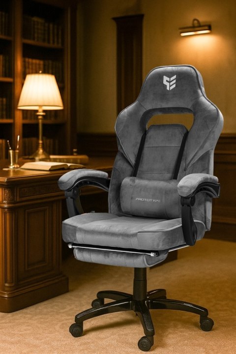 Fotel obrotowy do biurka TITAN GREY ALCANTARA PRO Fotel obrotowy do biurka TITAN GREY ALCANTARA PRO
