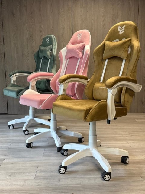 Fotel obrotowy gamingowy ENZO XL BEIGE ALCANTARA ICE Fotel obrotowy gamingowy ENZO XL BEIGE ALCANTARA ICE