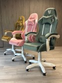Fotel obrotowy gamingowy HERO ENZO MINT ALCANTARA ICE