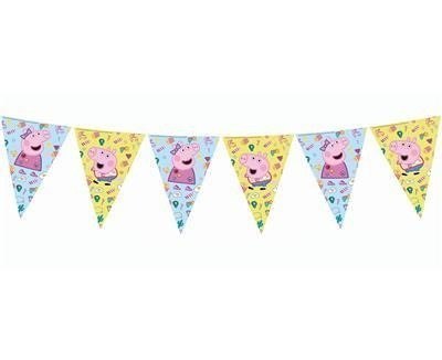 Girlanda, Flagietki, Świnka Peppa, 230 cm Girlanda, Flagietki, Świnka Peppa, 230 cm
