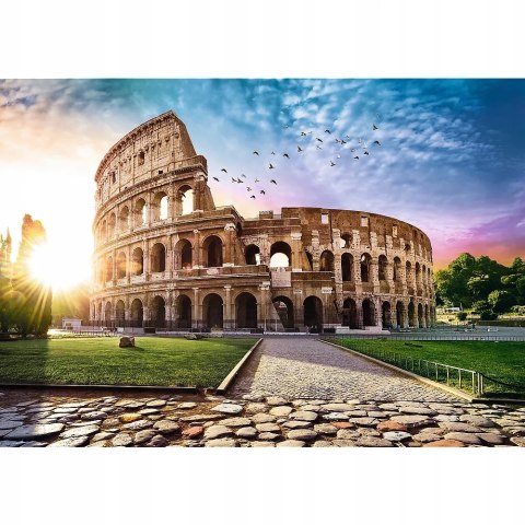 Puzzle widok koloseum w promieniach słońca 1000 elementów Trefl 10468 Puzzle widok koloseum w promieniach słońca 1000 elementów Trefl 10468